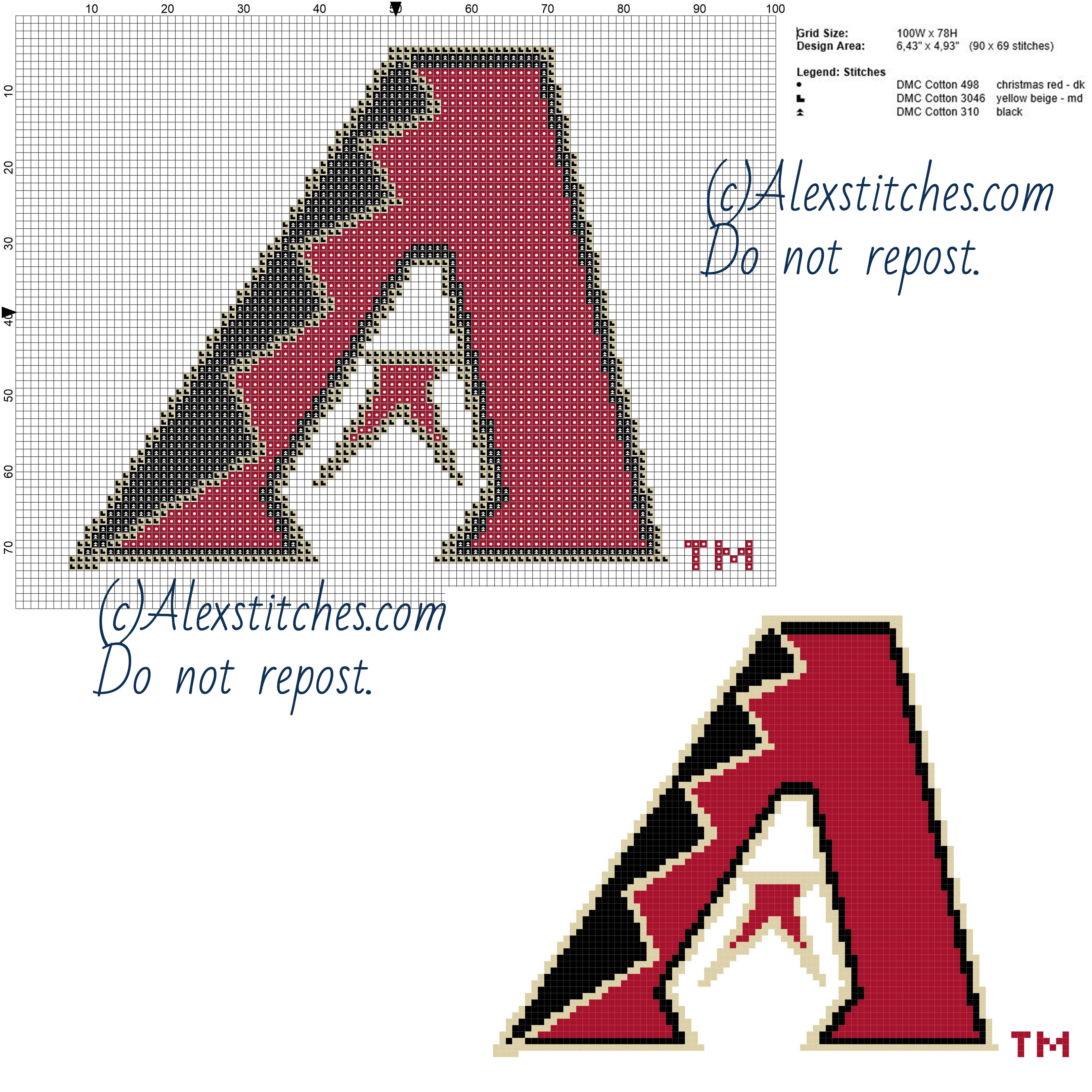 Arizona Diamondbacks free logo Major League Baseball MLB cross