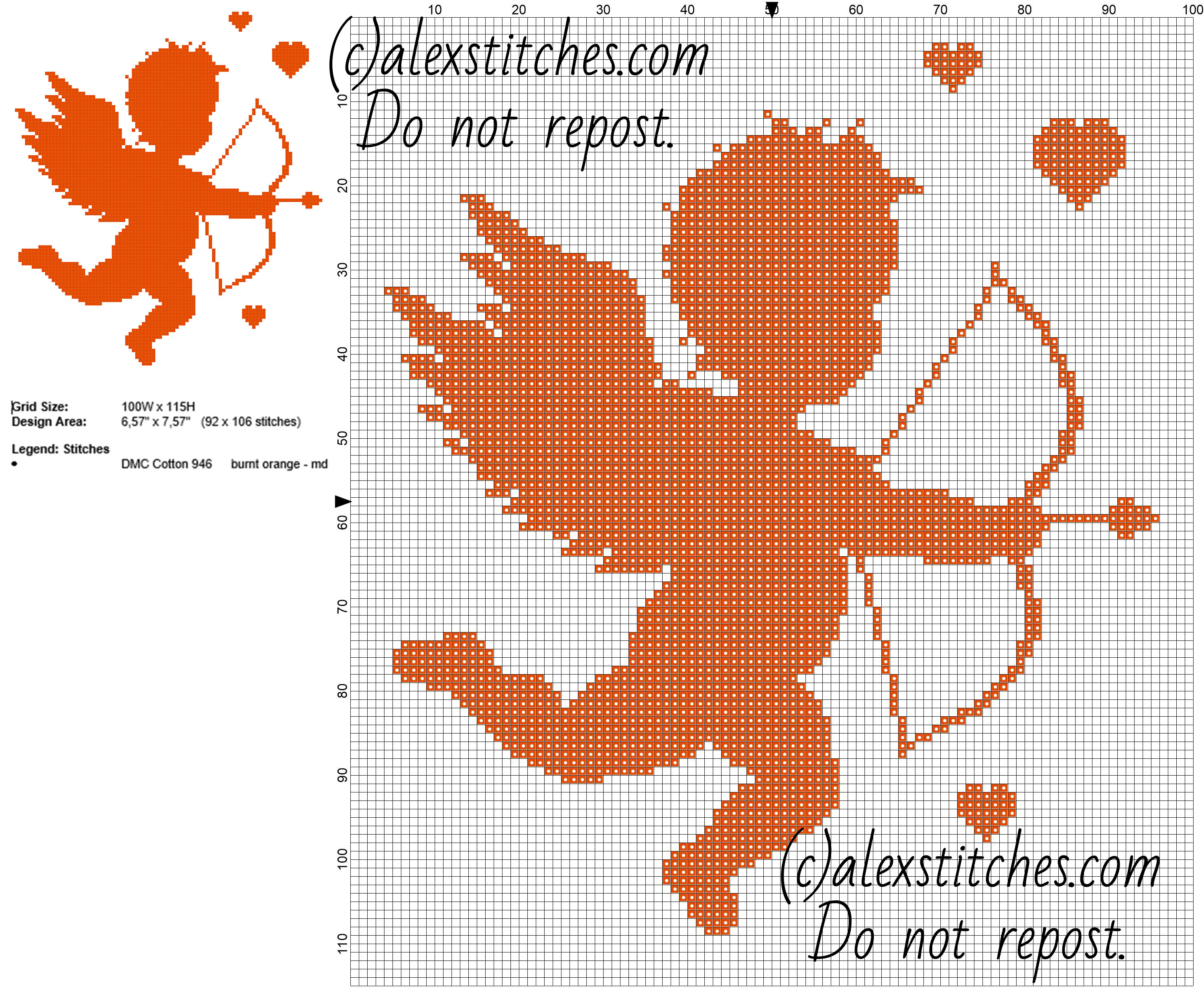 Non E San Valentino Senza Cuori - Cross Stitch Pattern